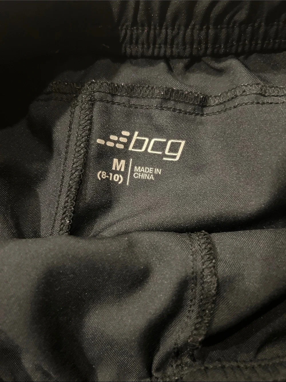 BCG girls athletic Black low rise shorts. Size medium.
